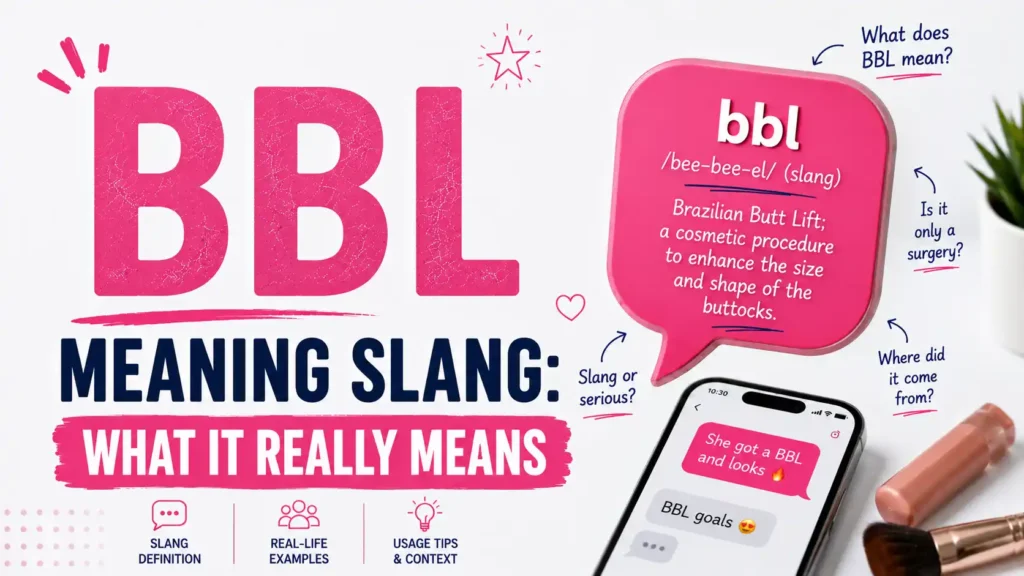 What Does BBL Mean in Text?