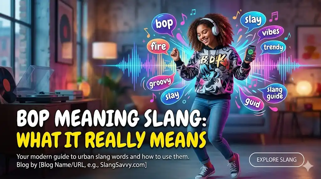 What Does Bop Mean in Slang?
