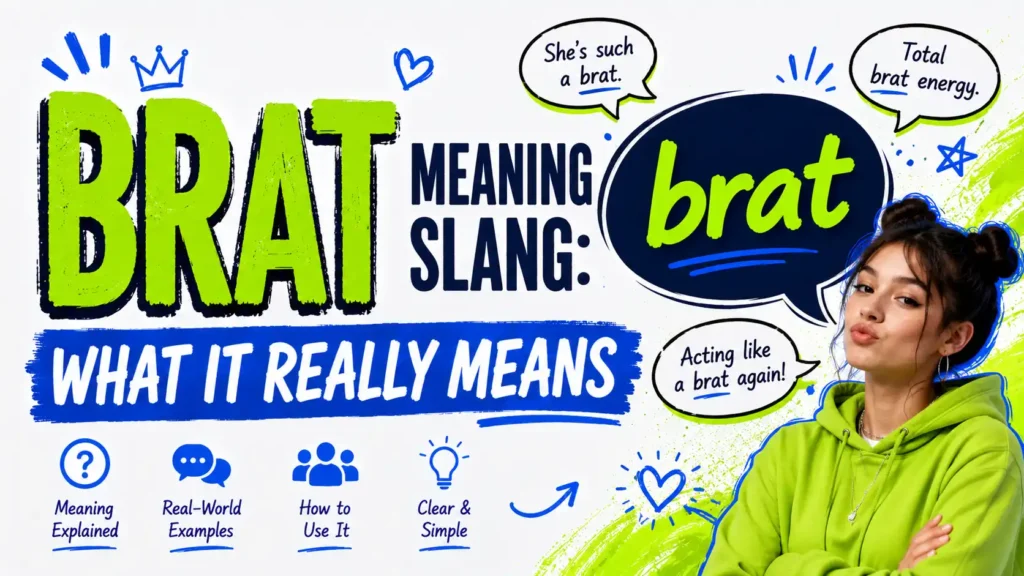 Brat Meaning Slang