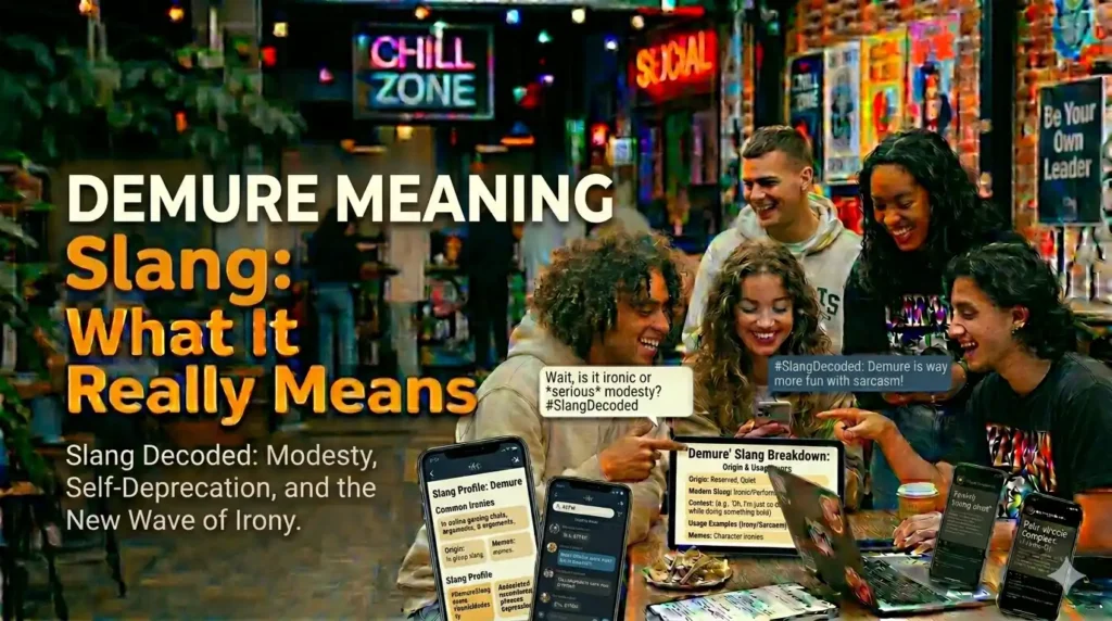 What Does Demure Mean in Slang?