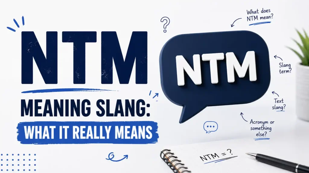 NTM Meaning Slang: What It Really Means in 2026