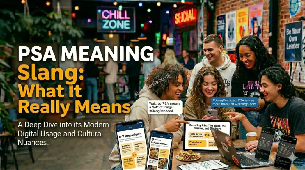 What Does PSA Mean in Slang?