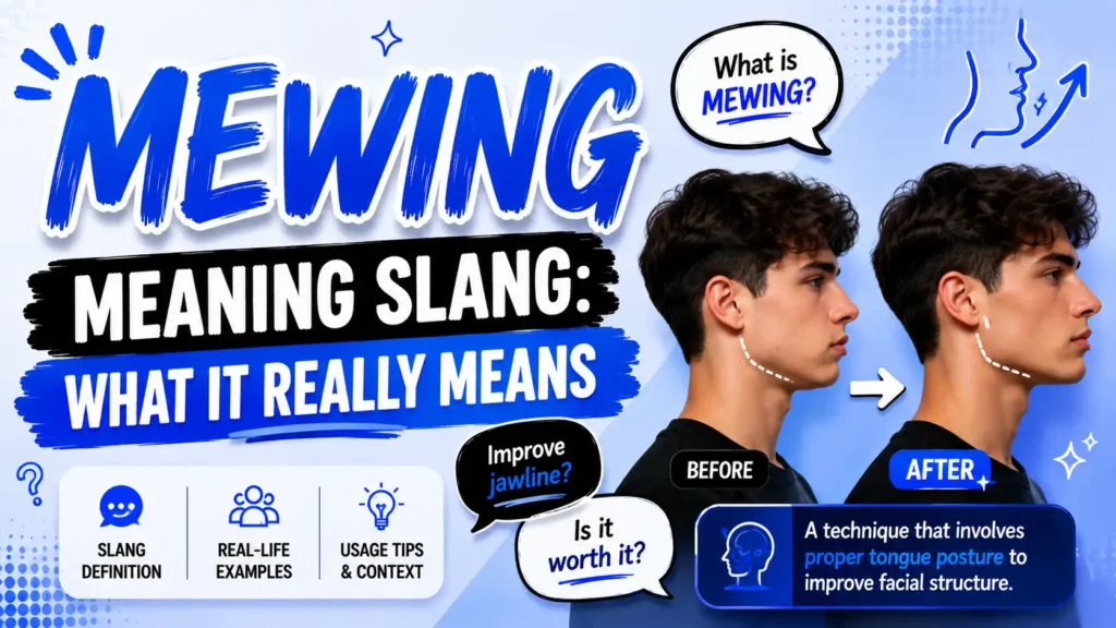 Mewing Meaning Slang