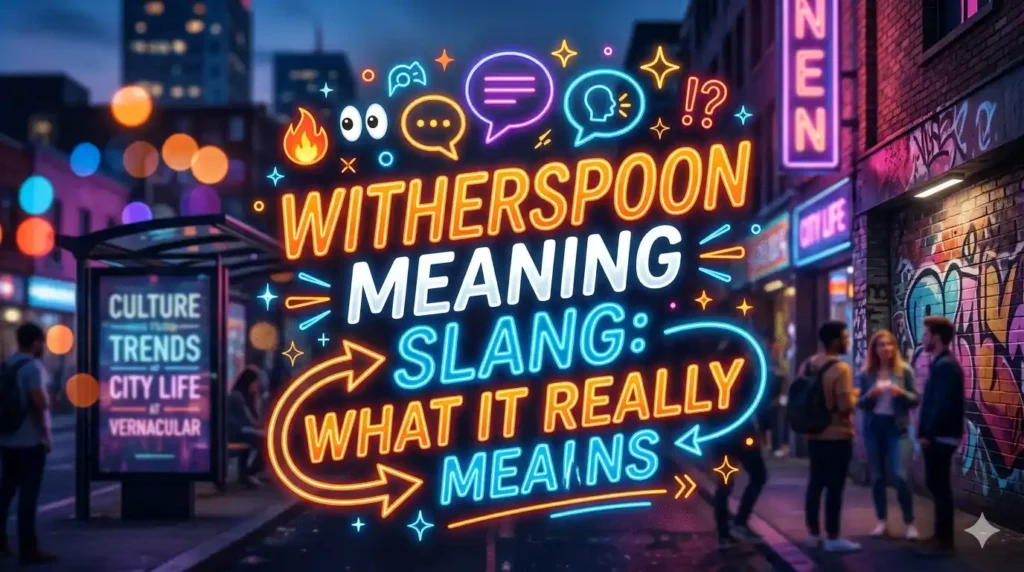 What Does Witherspoon Mean in Slang?