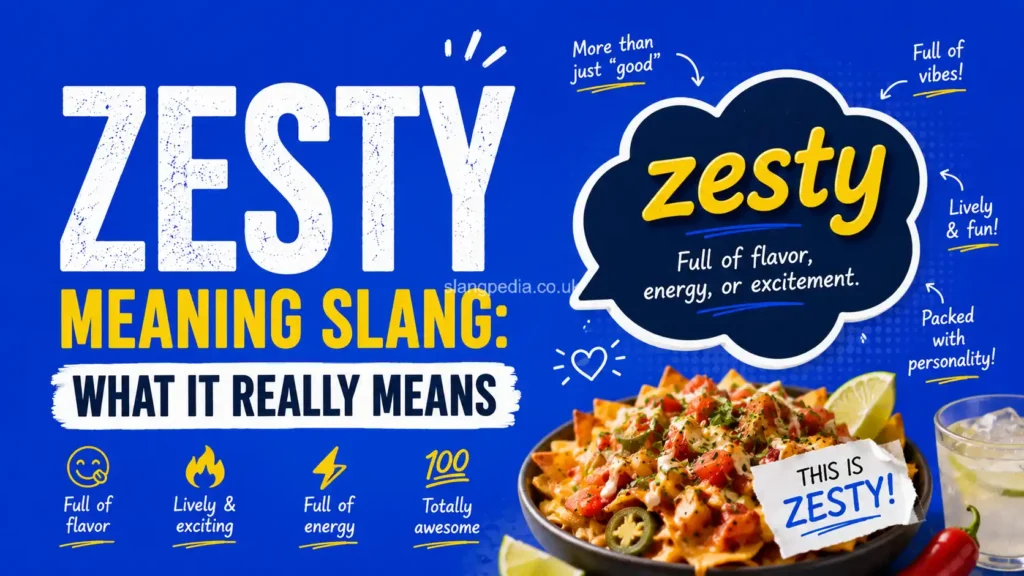 What is Zesty Meaning Slang