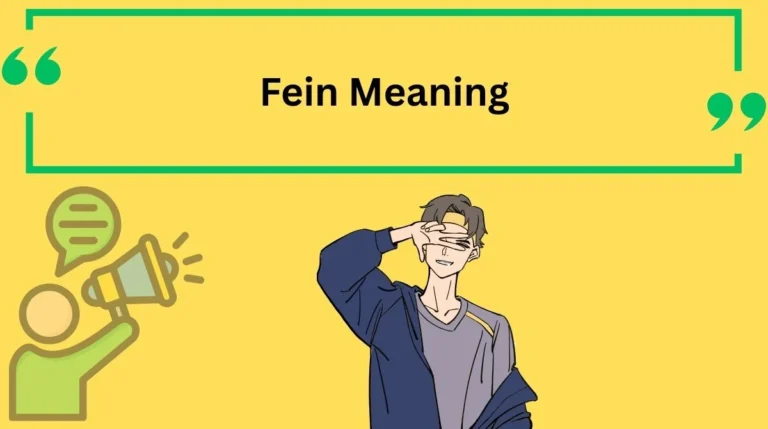 Where Did the Slang "Fein" Come From?