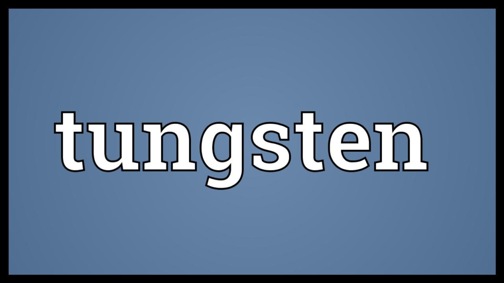 What Does Tungsten Mean in Text?