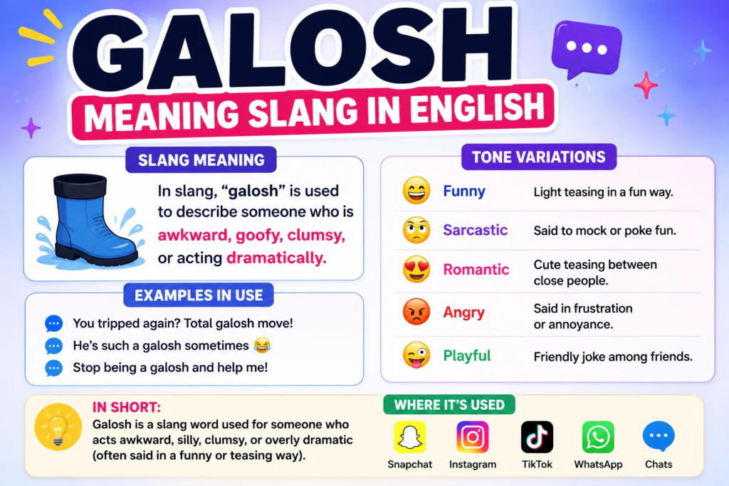 Where Did the Slang "Galosh" Come From?