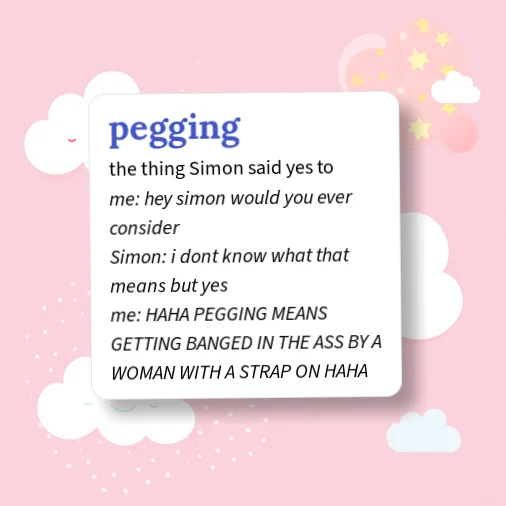 What Does Pegging Mean in Text?