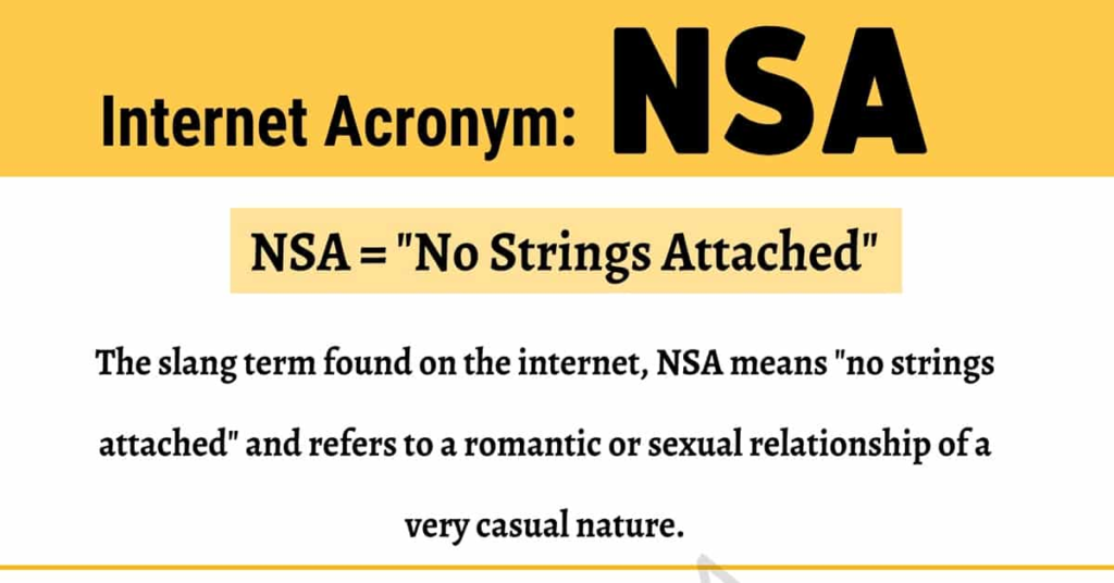 What Does NSA Mean in Text?