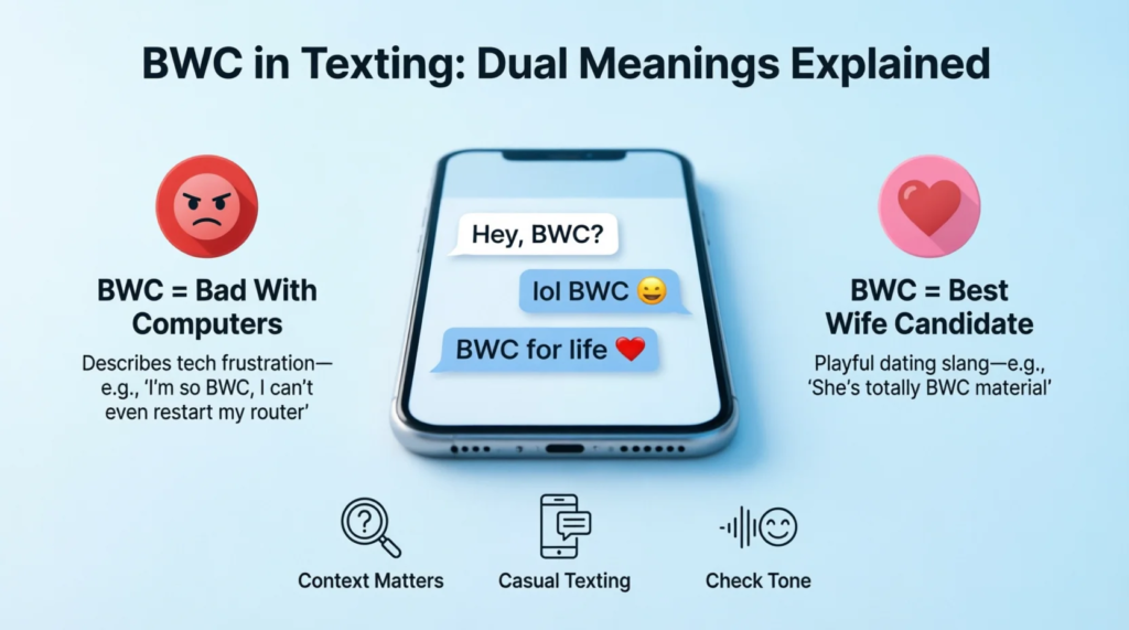 What Does BWC Mean in Text?