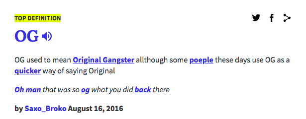 What Does OG Mean in Text?