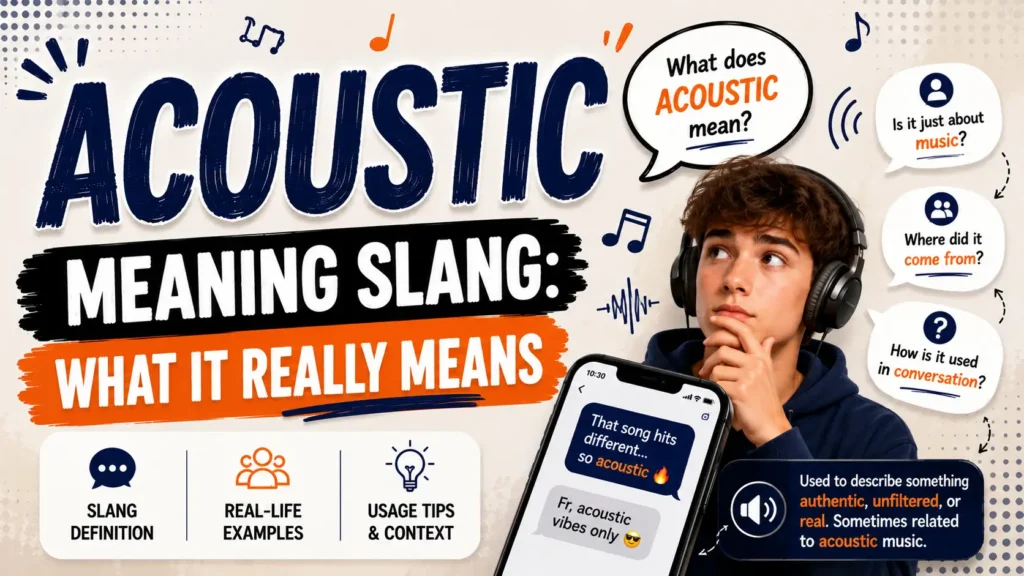 Acoustic Meaning Slang