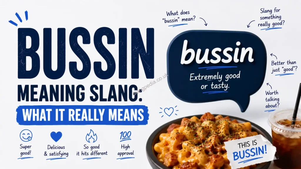 Bussin Meaning Slang