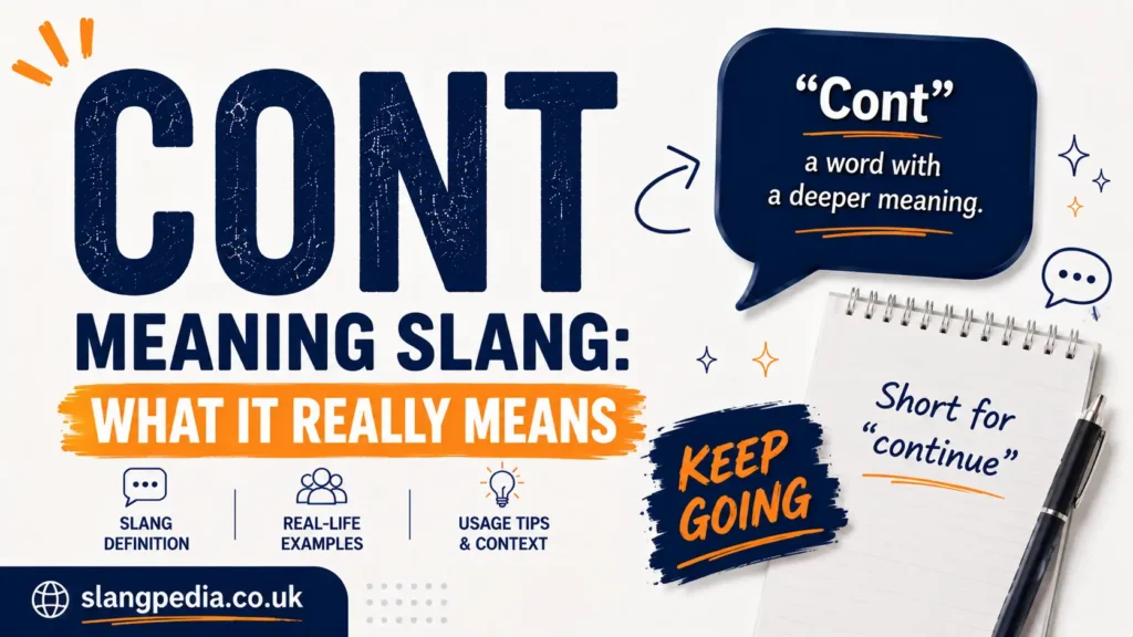 Cont Meaning Slang