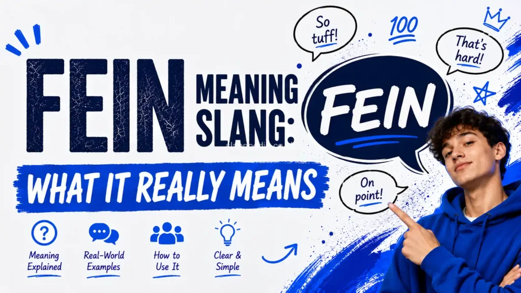 Fein Meaning Slang