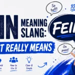Fein Meaning Slang
