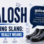 Galosh Meaning Slang