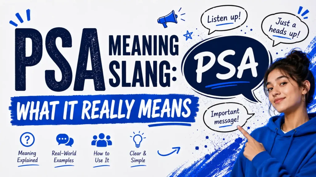PSA Meaning Slang: What It Really Means in 2026