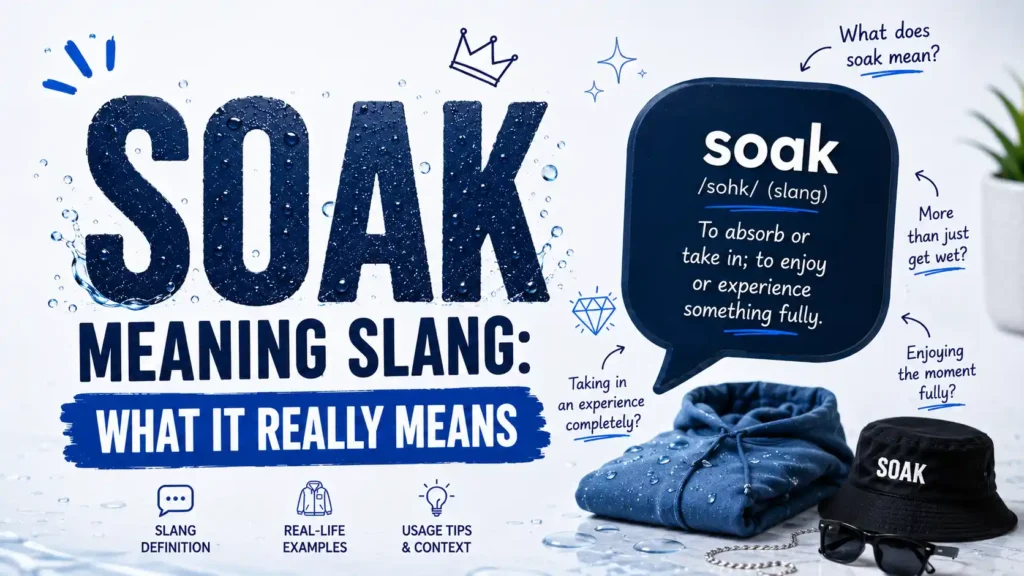 Soak Meaning Slang