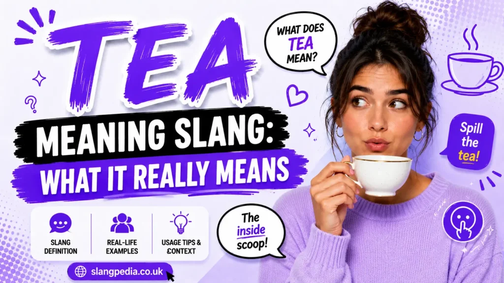 Tea Meaning Slang