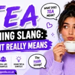 Tea Meaning Slang