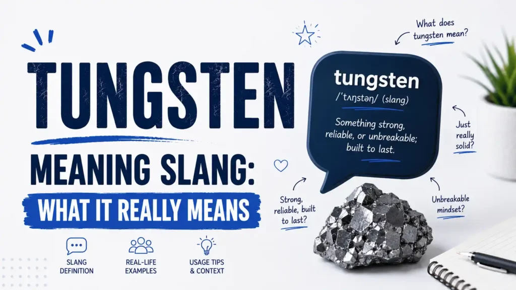 Tungsten Meaning Slang