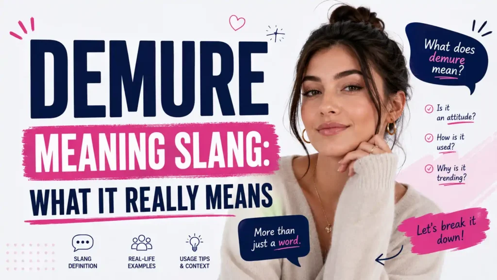 Demure Meaning Slang