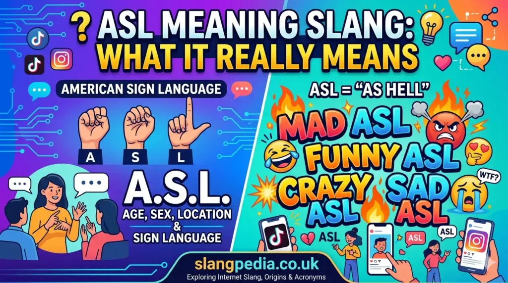 What Does ASL Mean in Slang?