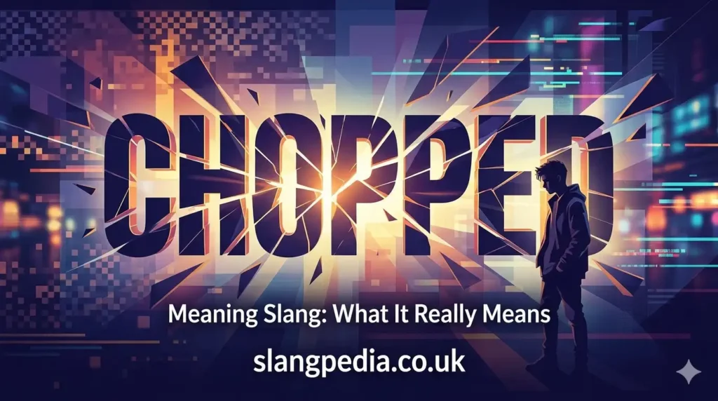 What Does Chopped Mean in Slang?