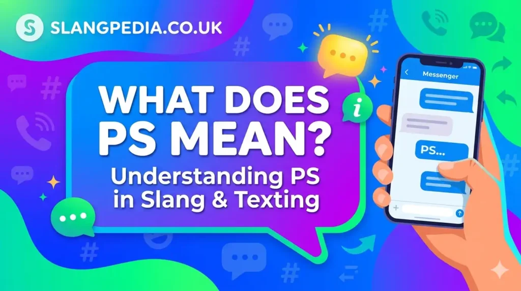 What Does PS Mean in Slang?