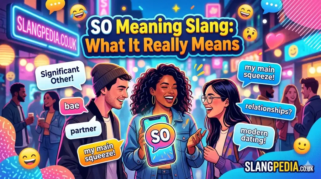 What Does SO Mean in Slang?