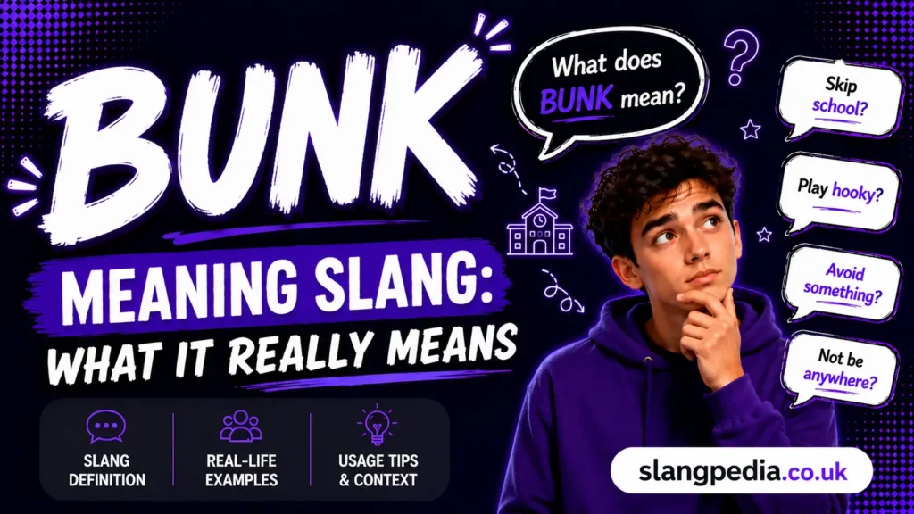 Bunk Meaning Slang