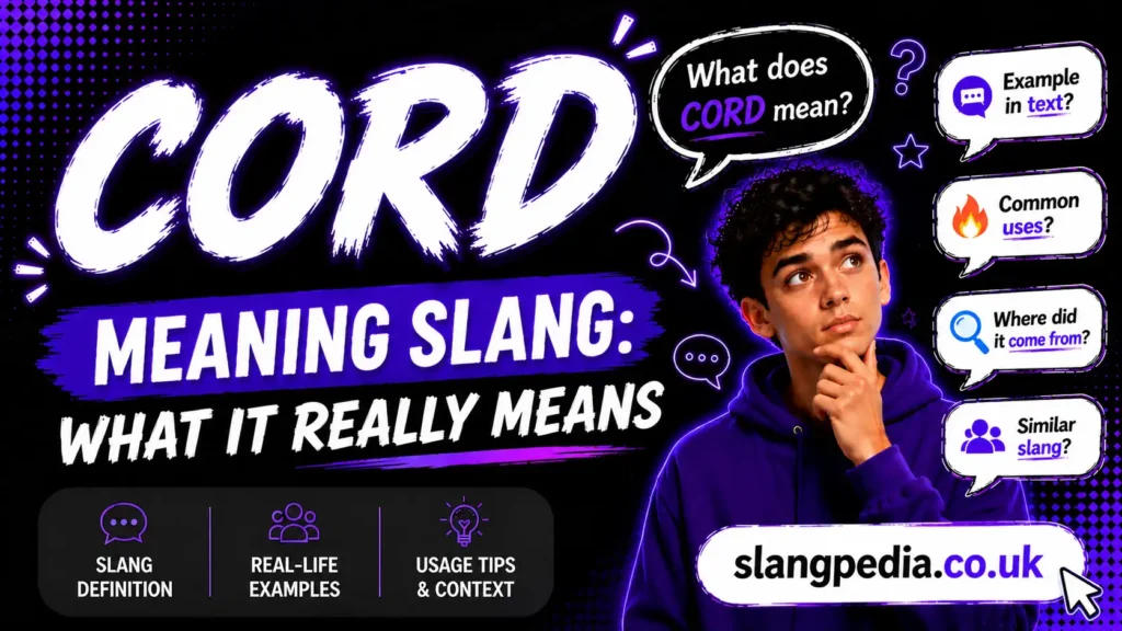 Cord Meaning Slang