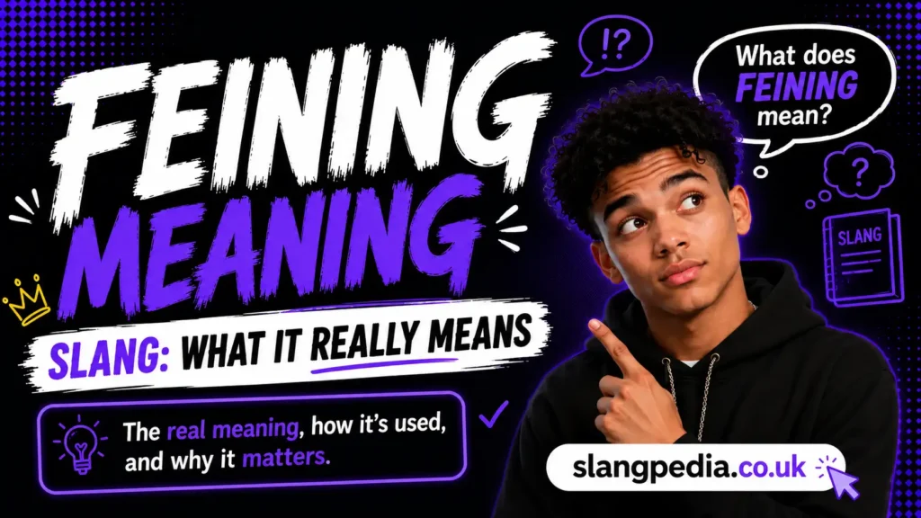 Feining Meaning Slang