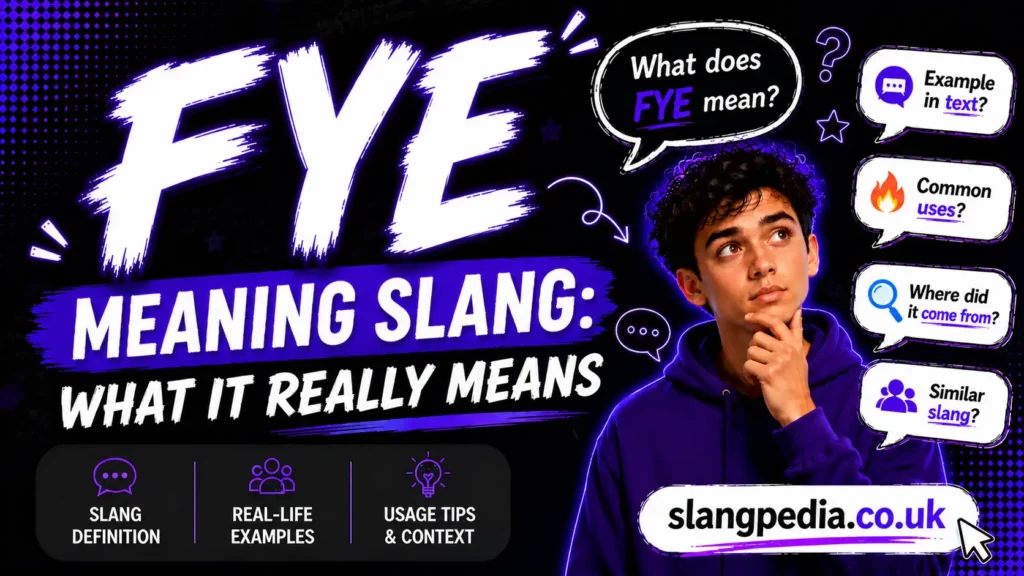 Fye Meaning Slang