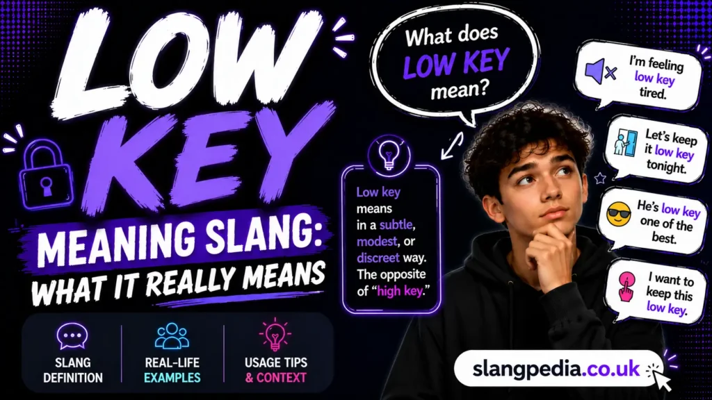 Low Key Meaning Slang