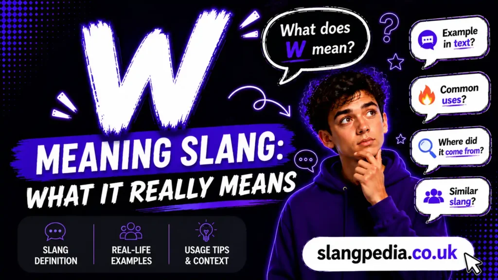 W Meaning Slang