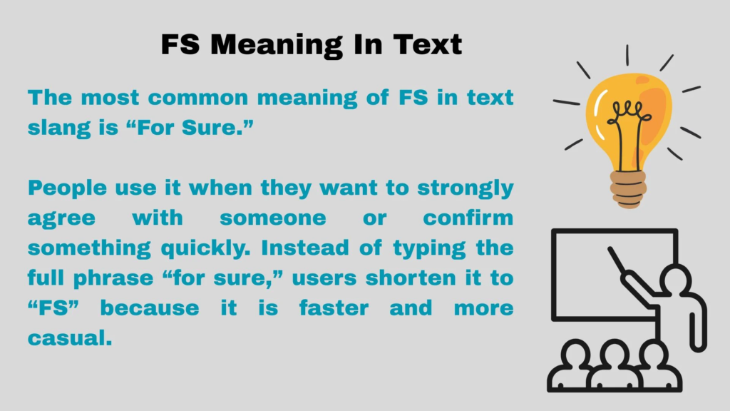 What Does fs Mean in Text?