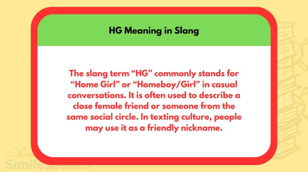 What Does HG Mean in Text?