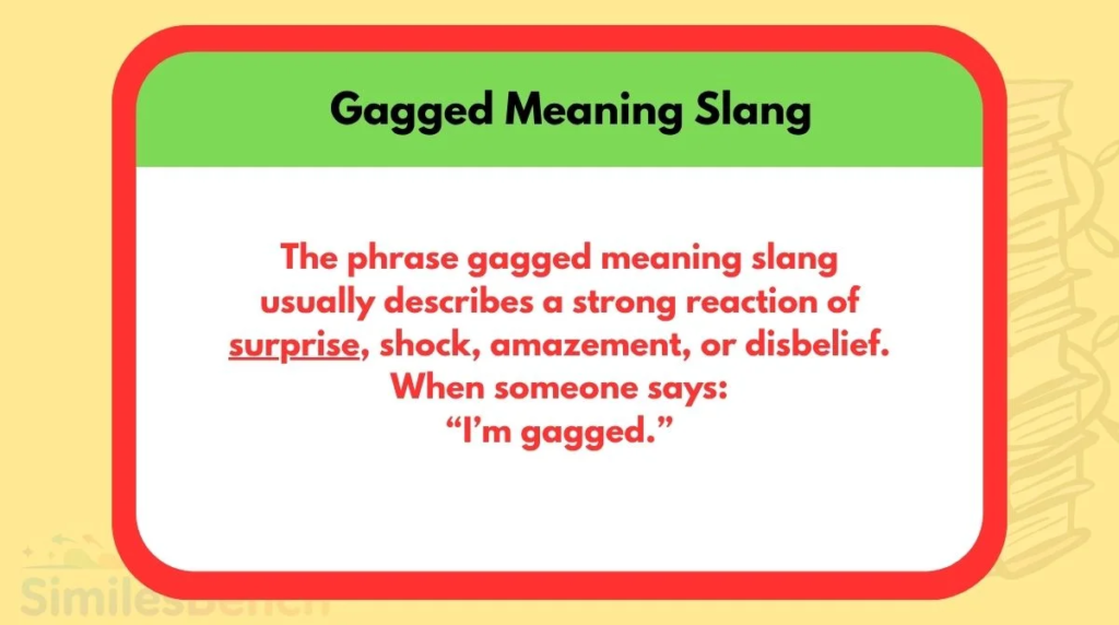 What Does "Gagged" Mean in Text?