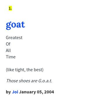 What Does GOAT Mean in Text?