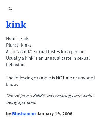 What Does Kink Mean in Text?