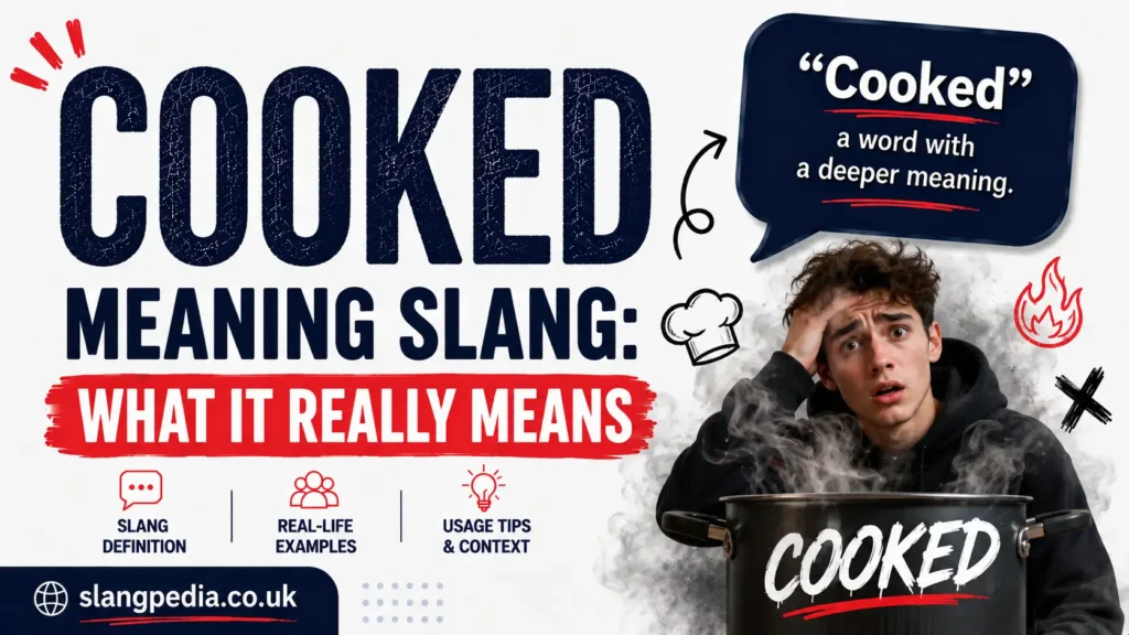 Cooked Meaning Slang