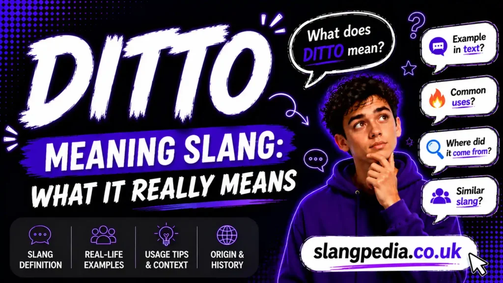 Ditto Meaning Slang by Gen-Z